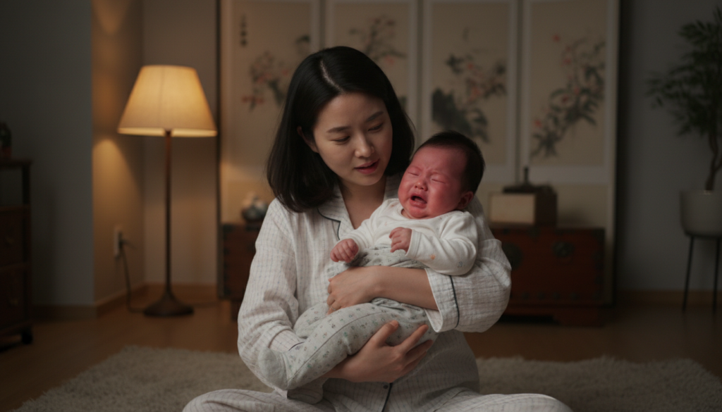 아기 감정 기복이 울음이 그치지 않을 때