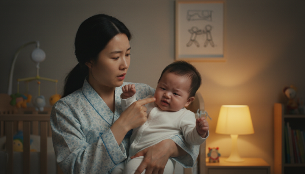 유아 공격적 행동이 친구를 밀거나 때릴 때