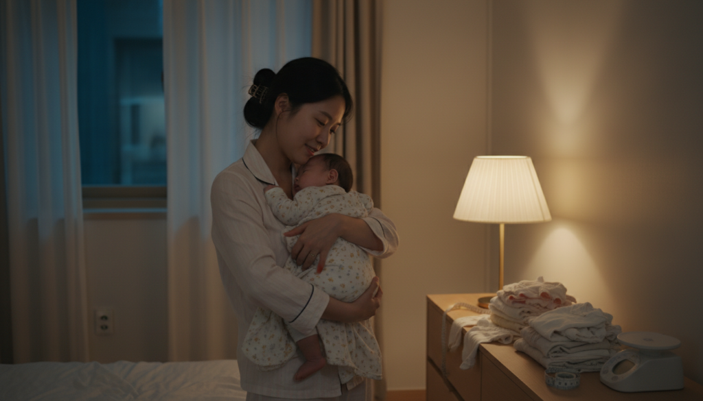 아기 몸무게가 옷 사이즈가 잘 안 바뀔 때