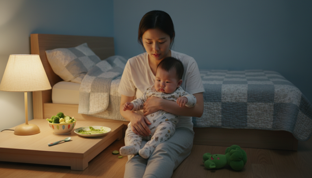 유아 채소 섭취가 초록색 음식을 거부할 때