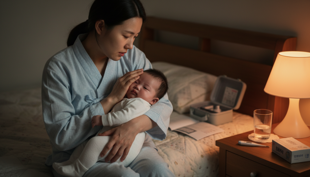 영유아 발열이 갑자기 시작될 때, 검사가 필요한 경우는