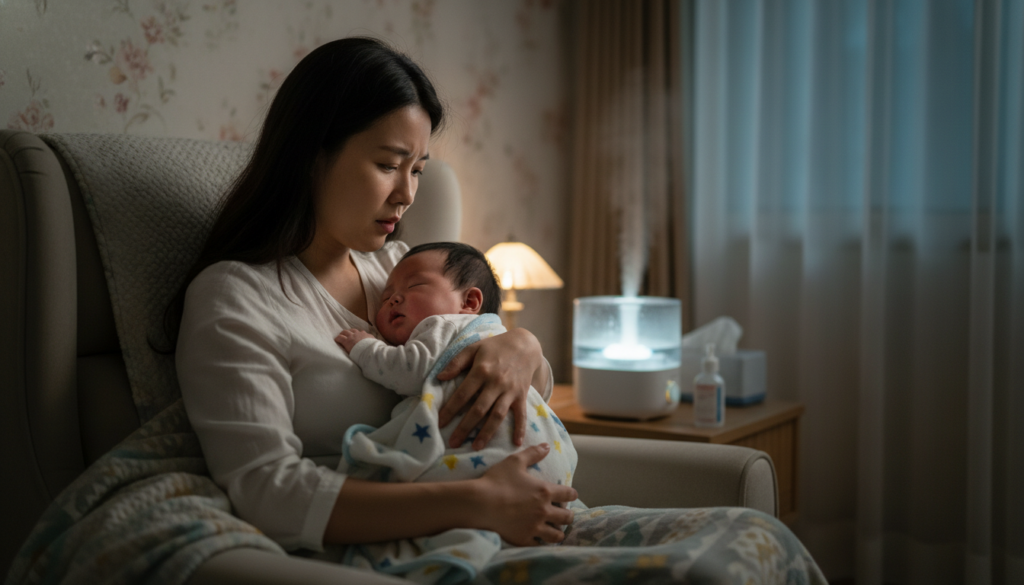 영유아 가래가 한쪽이 더 심해질 때, 악화 신호를 어떻게 볼까