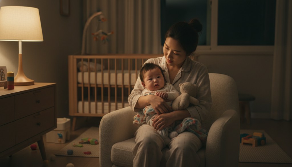 영유아 두려움이 잠들기 전 악화될 때, 주의가 필요한 신호는