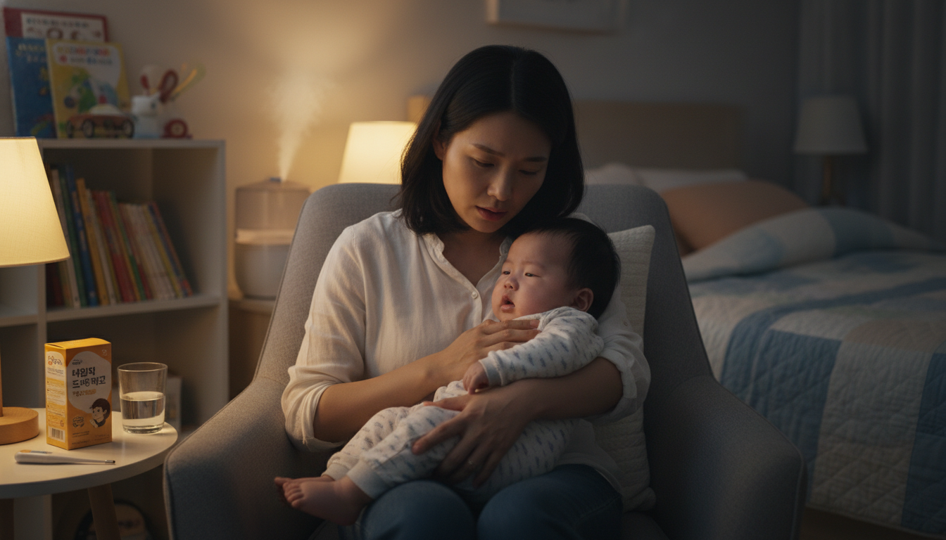 소아 인후통이 숨이 가빠 보일 때, 집에서 할 수 있는 관리 기준은