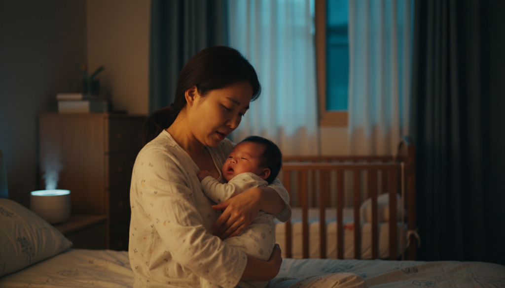 아기 코골이가 밤에 더 심해질 때, 집에서 할 수 있는 관리 기준은 아기 코골이가 밤에 더 심해질 때, 집에서 할 수 있는 관리 기준은