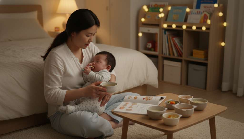 아기 이유식 단계가 국물만 먹으려 할 때, 균형을 잡는 방법은 아기 이유식 단계가 국물만 먹으려 할 때, 균형을 잡는 방법은